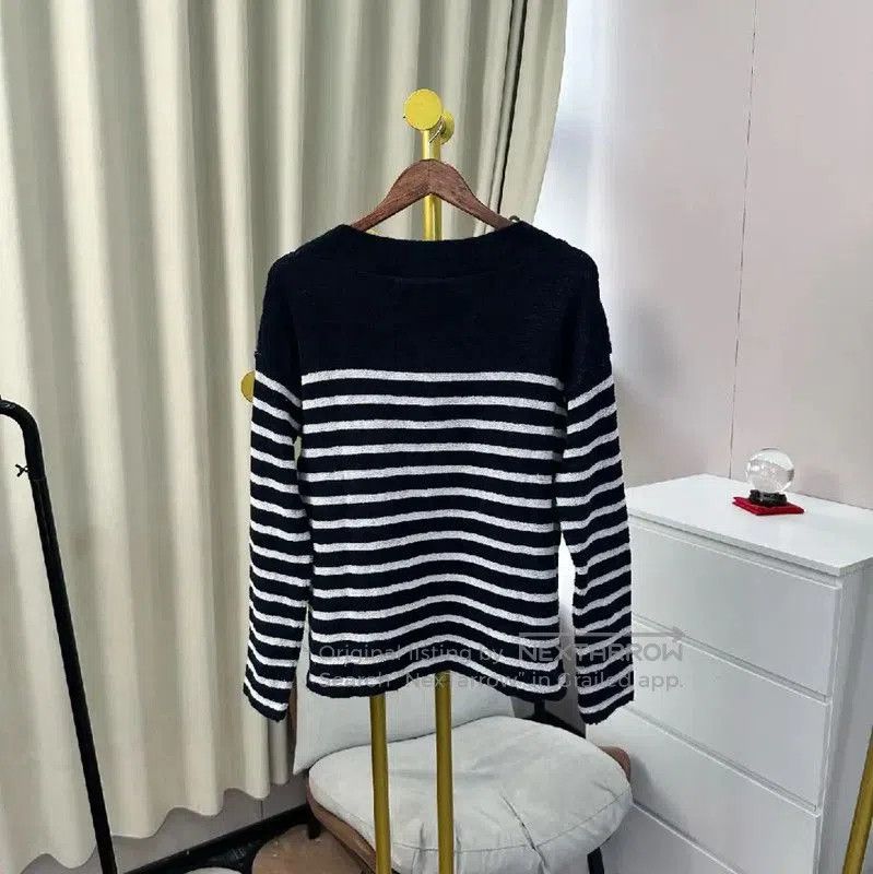 Dior Dior Navy Striped Women’s Pullover Sweater . Size S / US 4 / IT 40 - 2 Thumbnail