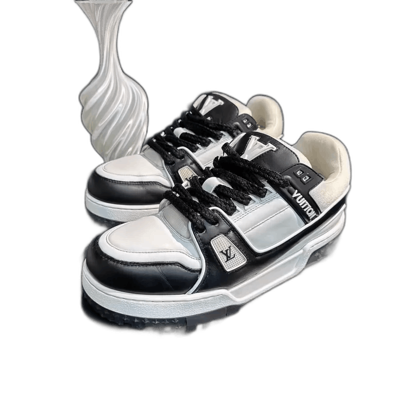 Louis Vuitton Black and White Trainer Max Casual Shoes-yf Size US 9.5 / EU 42-43 - 1 Thumbnail