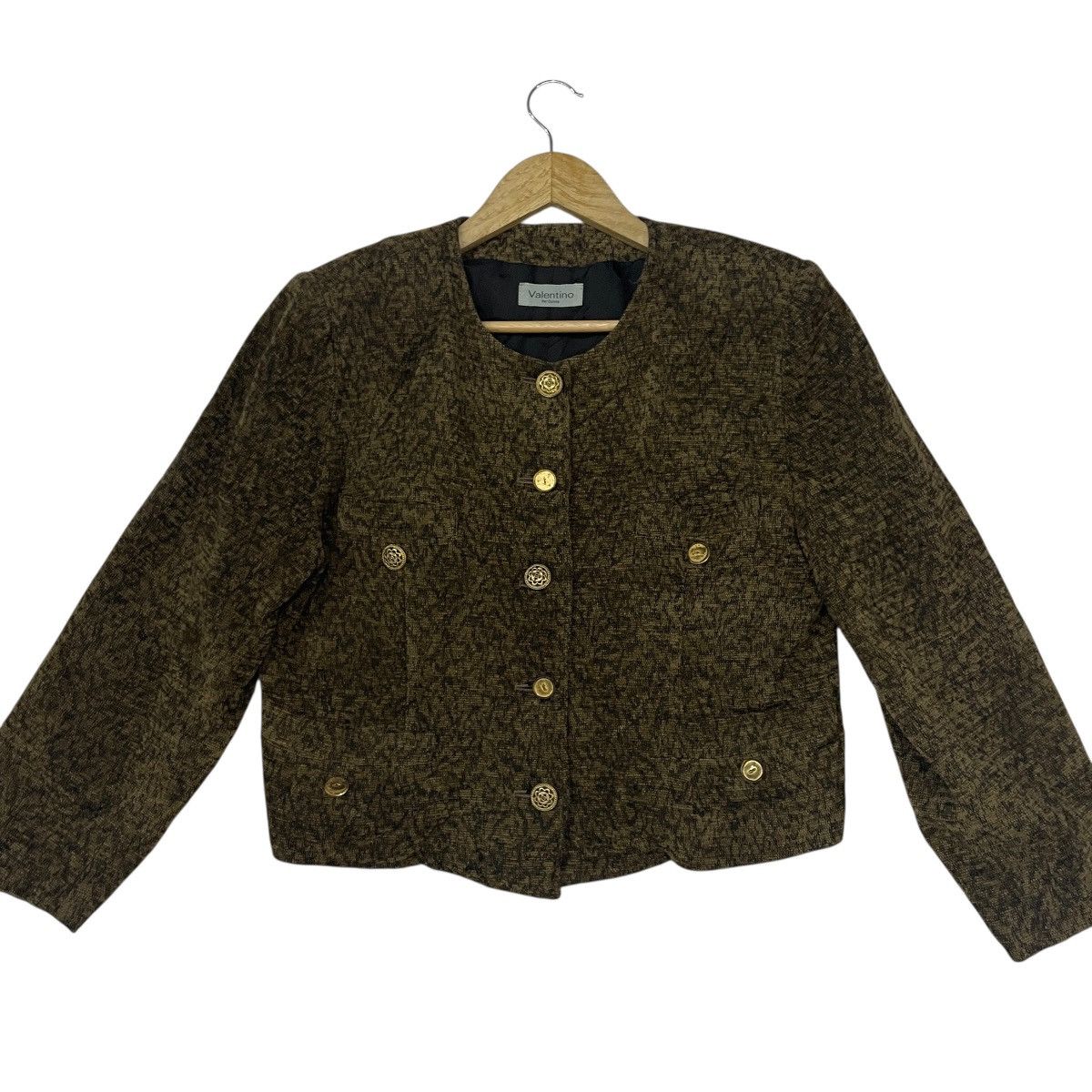 Valentino Vintage Valentino Per Donna Tweed Jacket Size L / US 10 / IT 46 - 1 Thumbnail