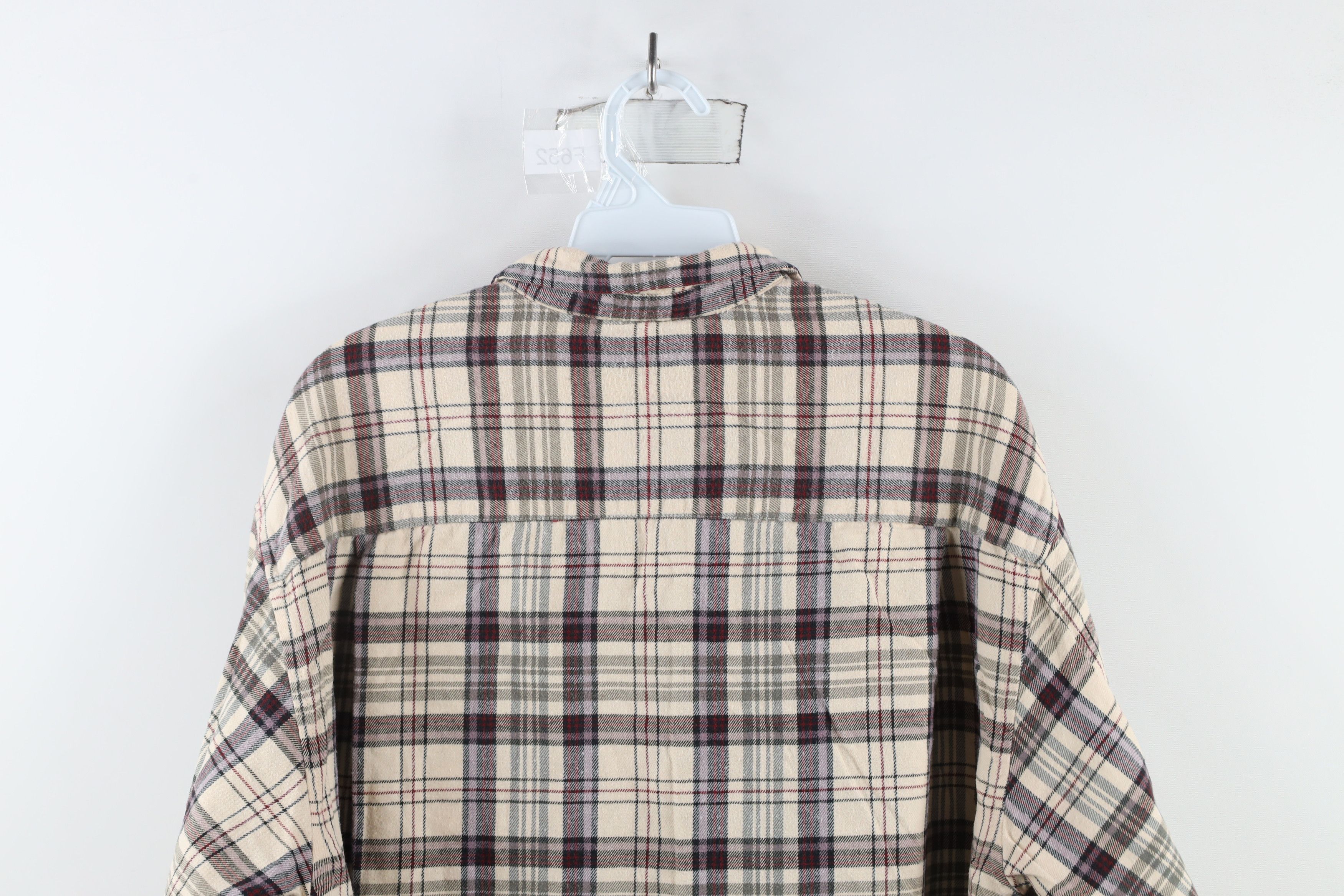 Eddie Bauer × Vintage Vintage 90s Eddie Bauer Flannel Collared Button Shirt Plaid Size L / US 10 / IT 46 - 7 Thumbnail