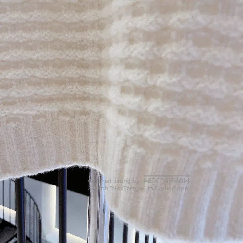 Loro Piana Loro Piana Ivory waffle-knit high-neck cashmere sweater Size XS / US 0-2 / IT 36-38 - 6 Thumbnail