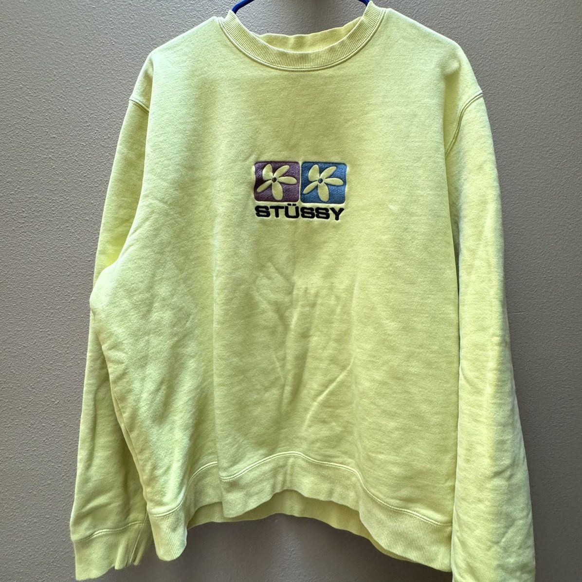Stussy Stüssy Embroidered Flowers Crewneck Size US XL / EU 56 / 4 - 1 Thumbnail