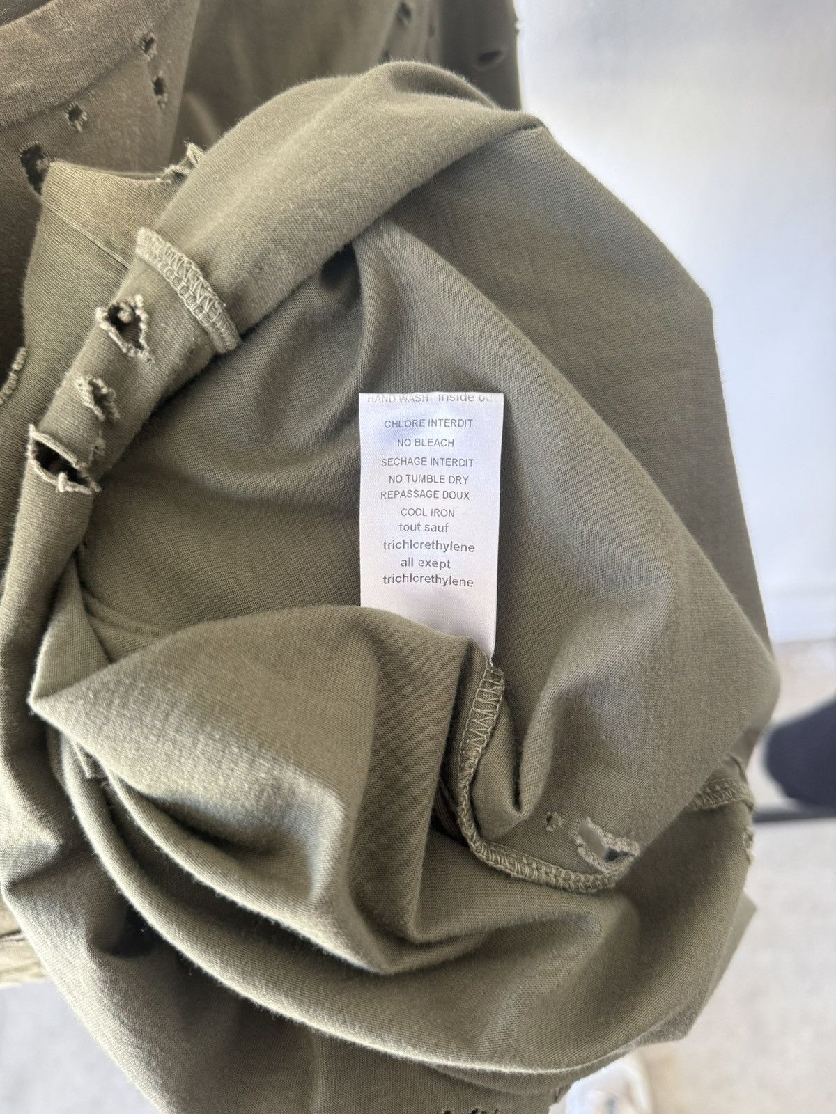 Balmain Balmain SS10 Bullet / Destroyed Military Shirt Decarnin Size US XS / EU 42 / 0 - 7 Thumbnail