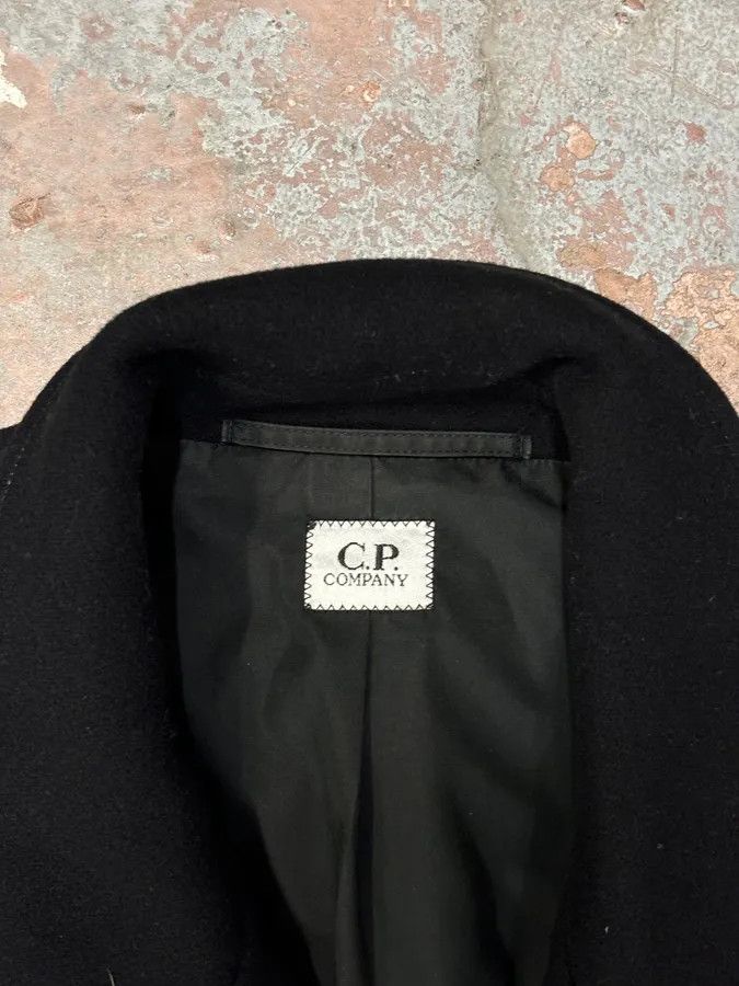 C.P. Company 2000s C.P. Company Black Wool Double-Breasted Coat Size US L / EU 52-54 / 3 - 8 Thumbnail