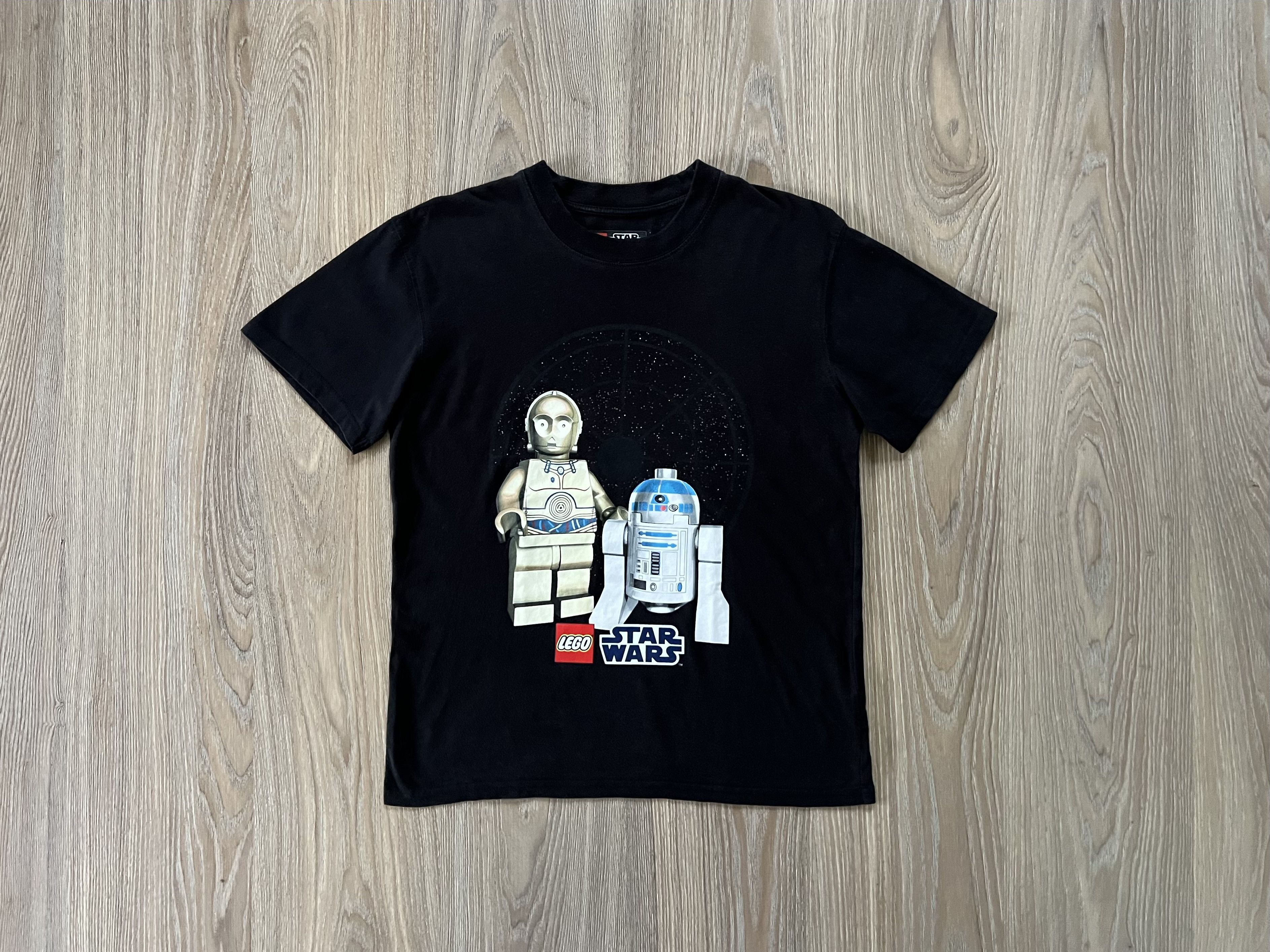 image of Vintage Lego Star Wars R2-D2 T-Shirt in Black, Men's (Size Small)