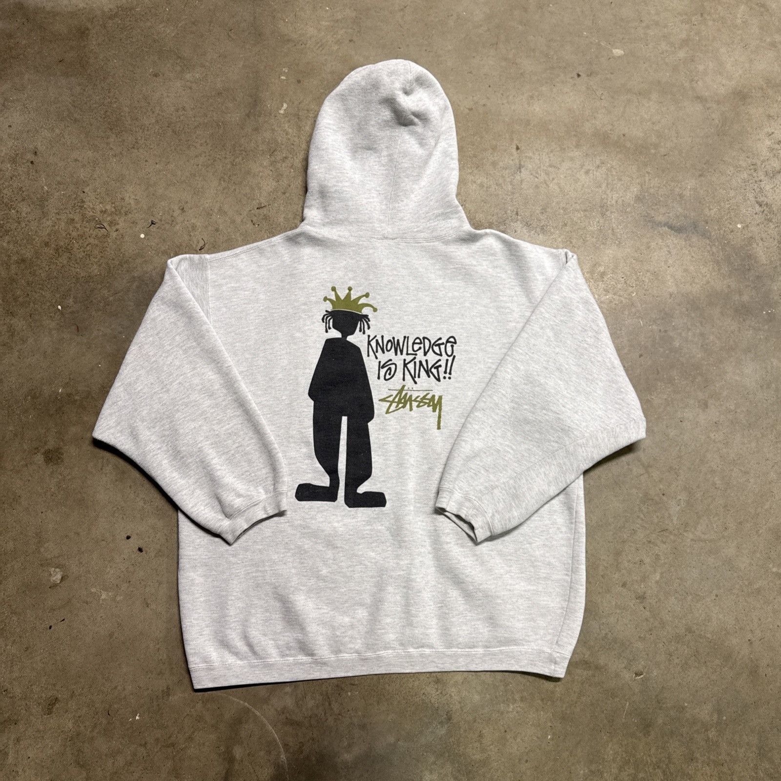 Streetwear × Stussy × Vintage Stussy Shanghai Grey Hoodie | Grailed