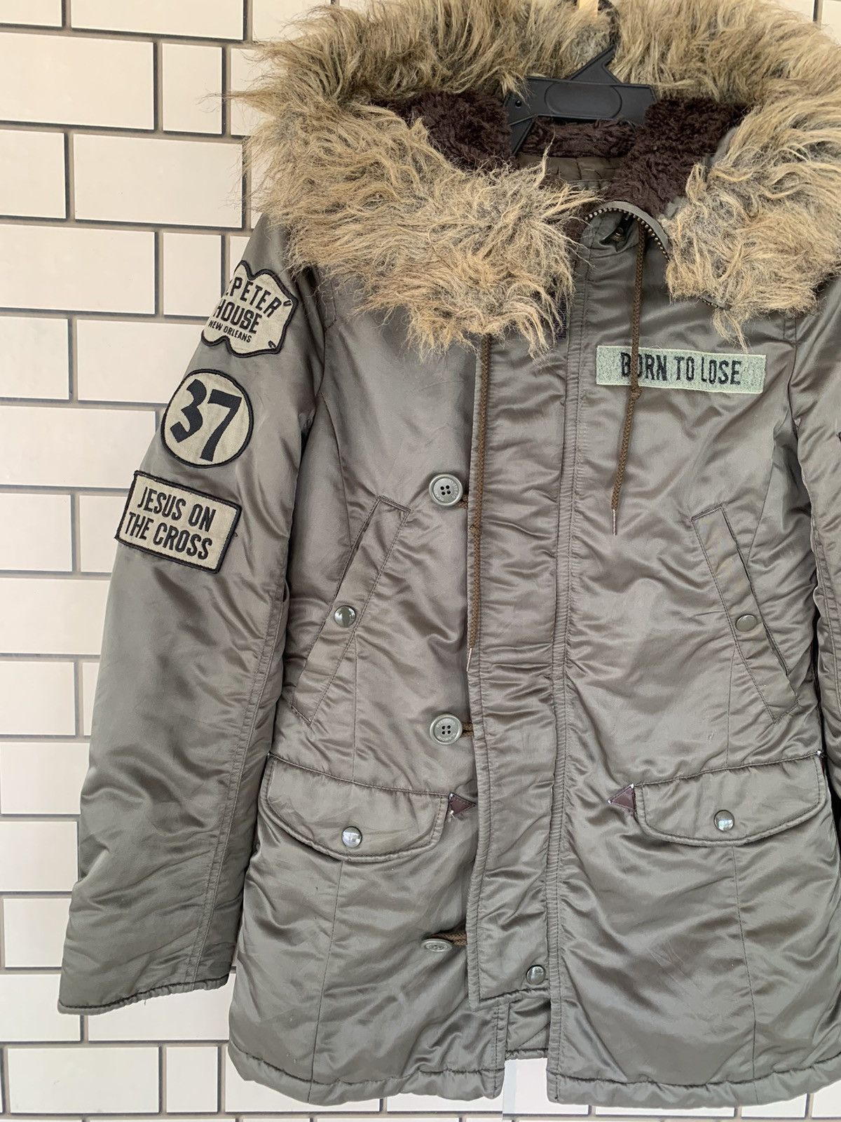 Hysteric Glamour Japanese Brand Hysteric Glamour Mohair Army Jacket Size US M / EU 48-50 / 2 - 6 Thumbnail