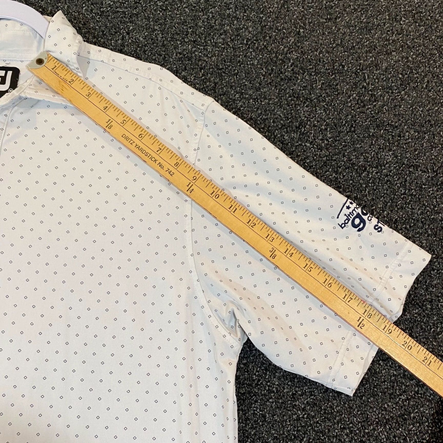 Footjoy FootJoy Polo Mens Medium White Golf Shirt Embroidered S/S Casual FJ Baltimore Size US M / EU 48-50 / 2 - 6 Thumbnail