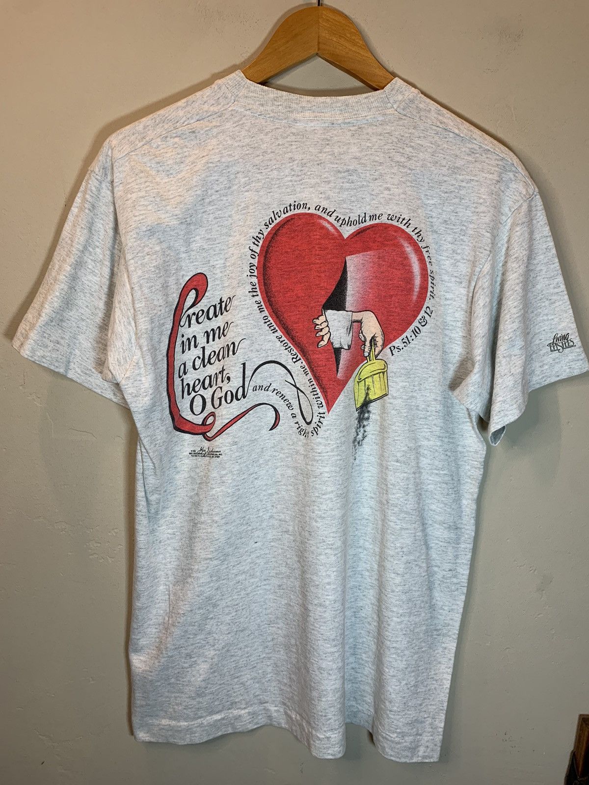 Vintage RARE* Vintage Jesus Christ Clean Heart Living Epistles Shirt Size US L / EU 52-54 / 3 - 1 Thumbnail