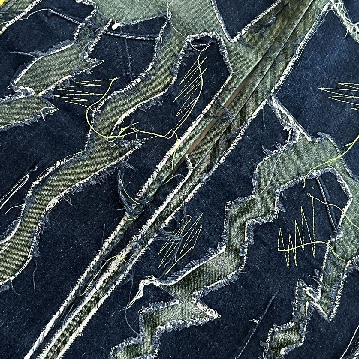 Other Arkadius Anarchy Jeans SS2004 Ripped Patchwork Jeans Size 32" / US 10 / IT 46 - 8 Thumbnail