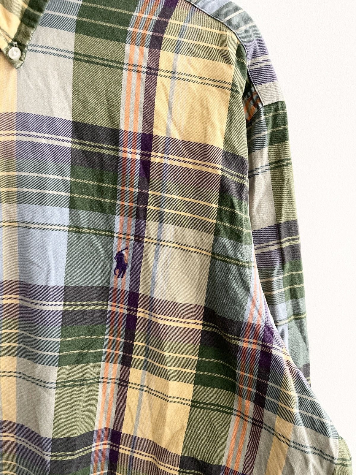 Ralph Lauren STEAL! 2000s Ralph Lauren Polo Flannel Shirt Size US XL / EU 56 / 4 - 3 Thumbnail