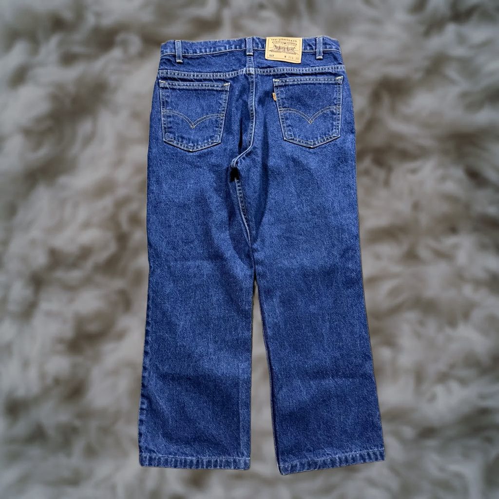 Levi's VINTAGE Levi's 517 Bootcut Jeans Mens 30x25 Blue Dark Wash Regular Fit Denim Classic Jeans Size 30" / US 8 / IT 44 - 1 Thumbnail