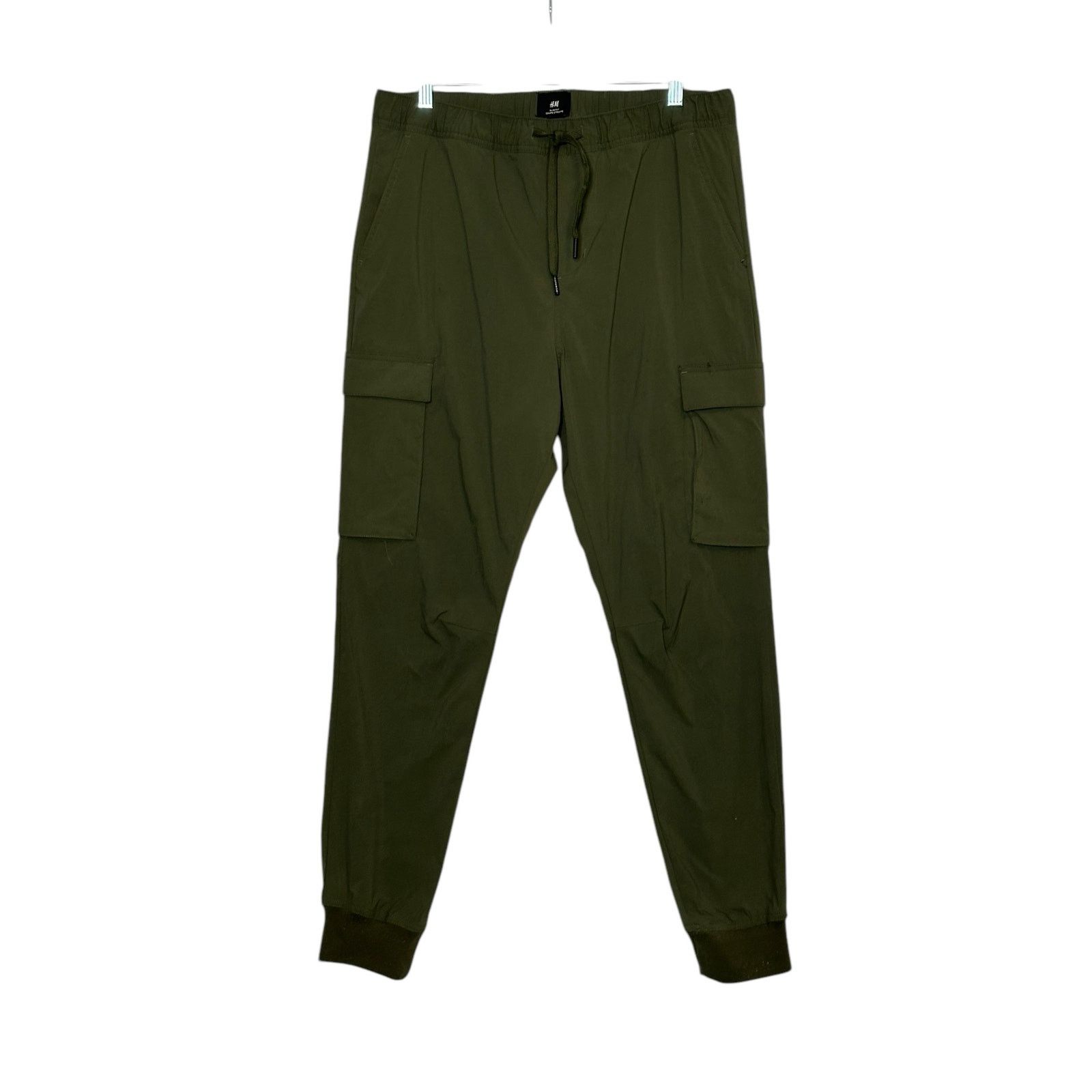H&M H&M green pull on casual cargo pants size Medium Size US 36 / EU 52 - 7 Thumbnail