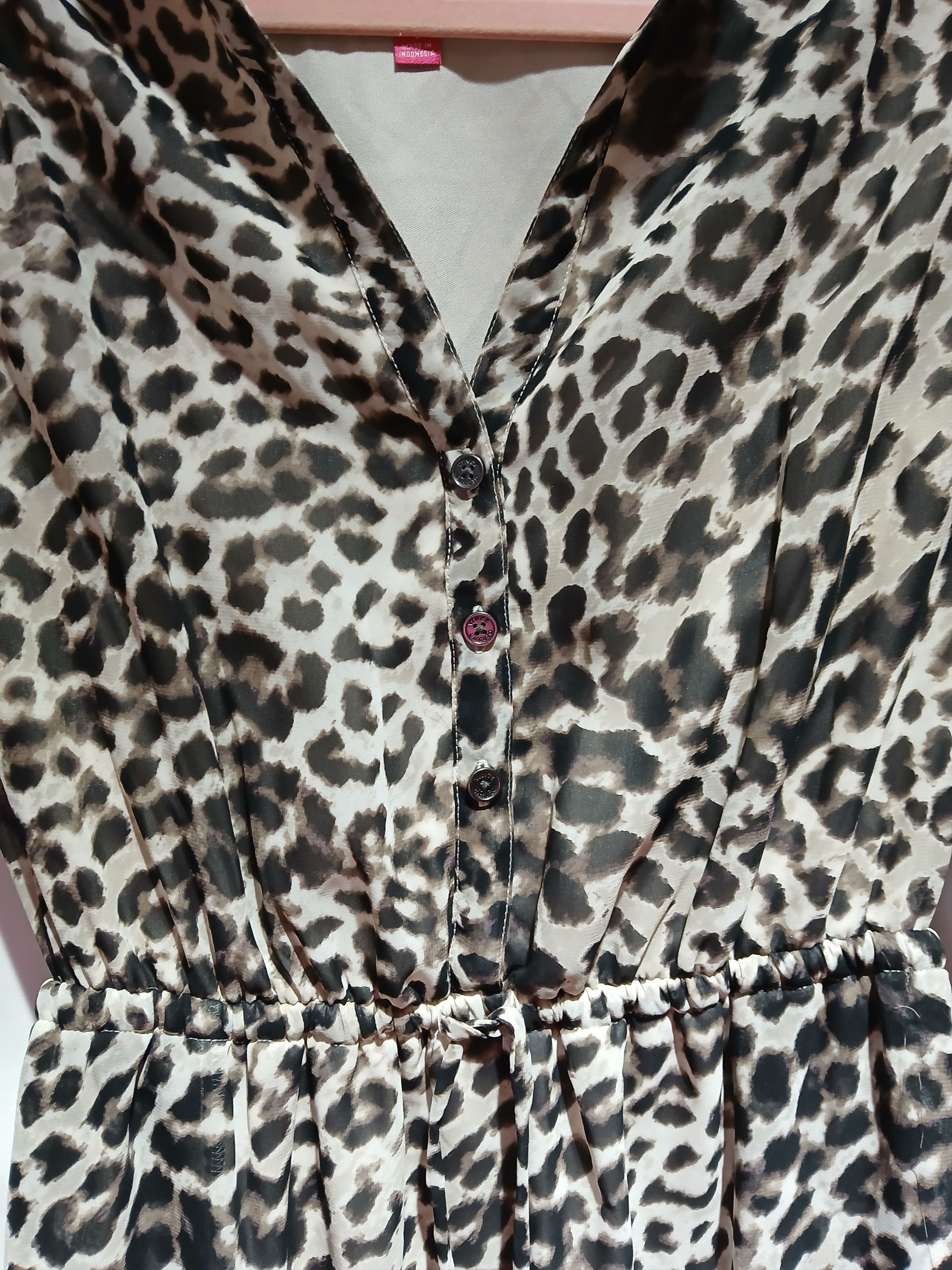 Vince Camuto Vince camuto leopard print shirt dress size 4 Size S / US 4 / IT 40 - 3 Thumbnail