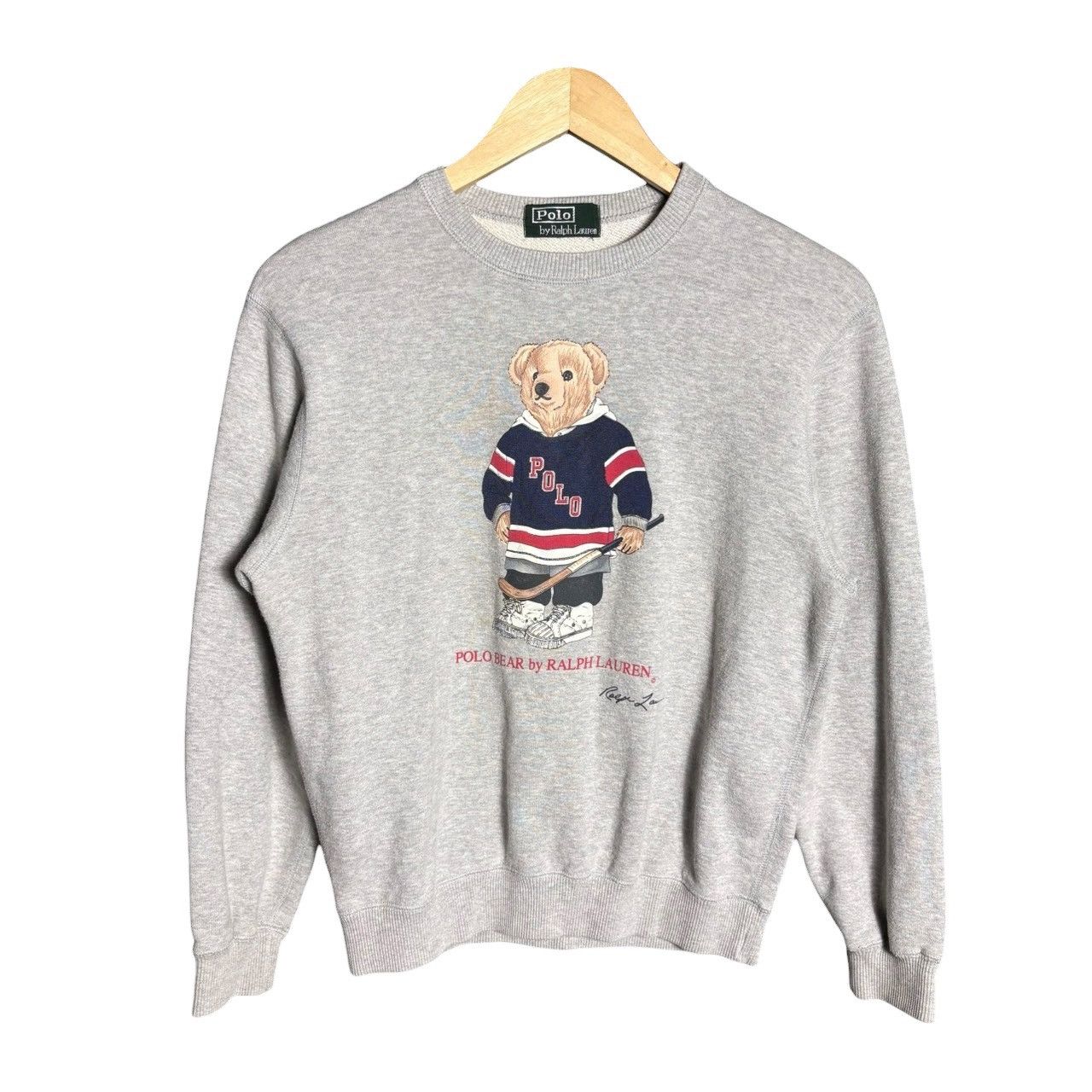 Polo Ralph Lauren Vintage 90s Polo Ralph Lauren Bear Sweatshirt Size US S / EU 44-46 / 1 - 1 Thumbnail