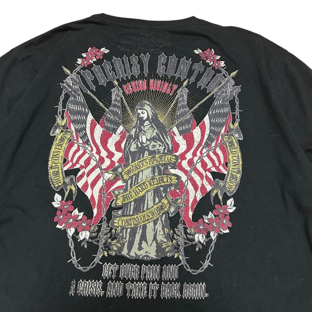 Vintage Vintage EMERGENCY PATROL Wing Flat Print Long Sleeve tee Size US XXL / EU 58 / 5 - 3 Thumbnail