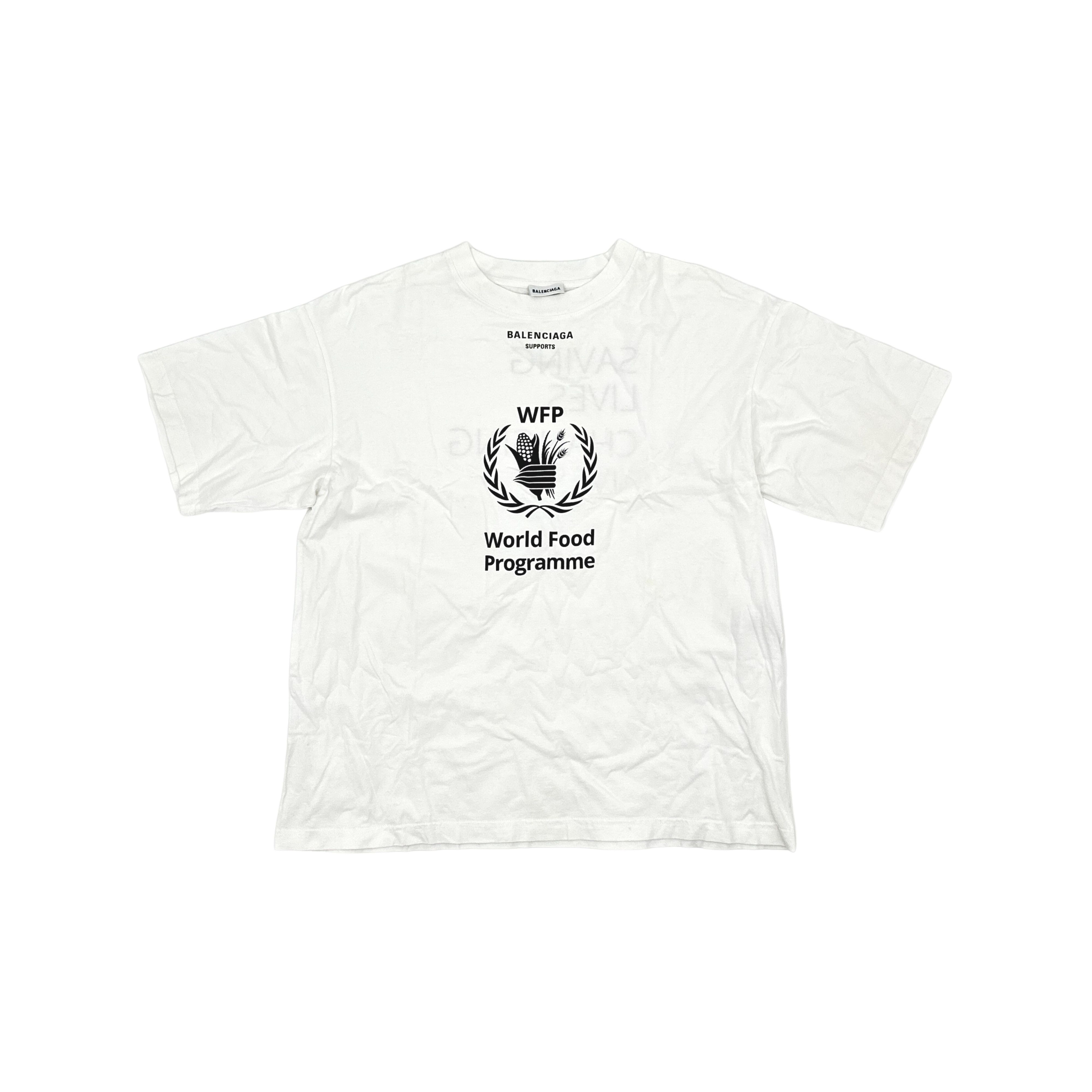 Balenciaga Balenciaga World Food Programme Print T-Shirt XS Size XS / US 0-2 / IT 36-38 - 1 Thumbnail