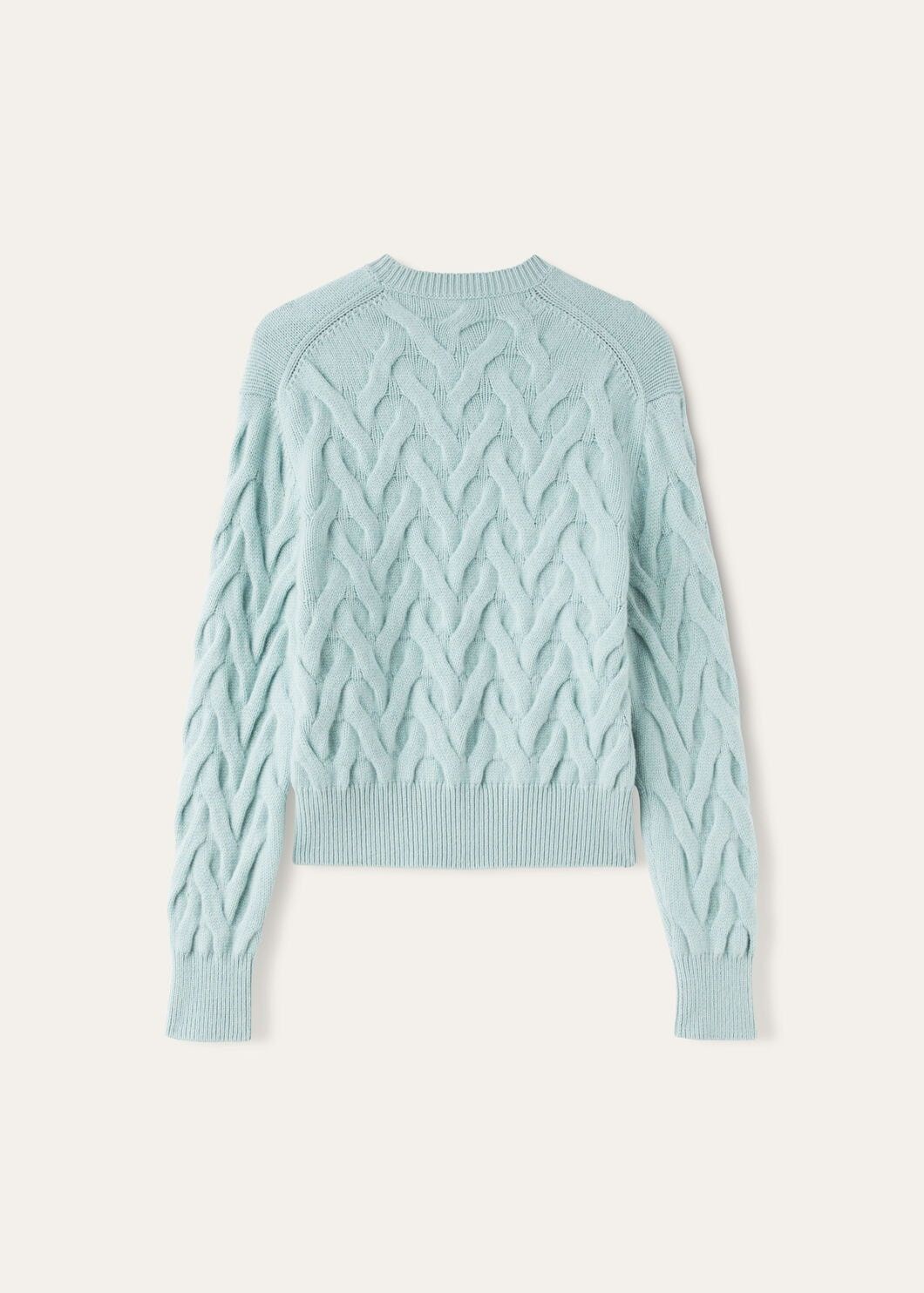 Loro Piana o1w1db10825 FAO6246 Cocooning Crewneck Sweater in Light Blue Size S / US 4 / IT 40 - 6 Thumbnail