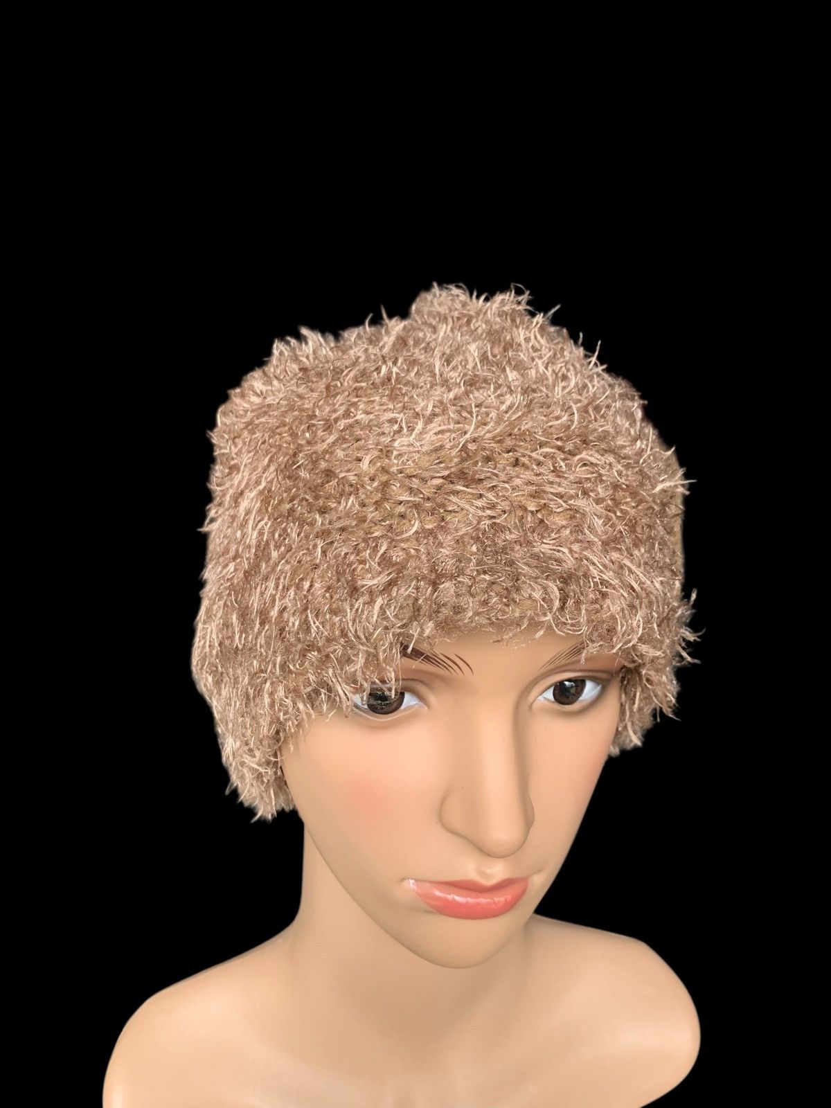 Japanese Brand × Kapital × Vintage Japanese Mohawk Fur Big Beanie Hat Size ONE SIZE - 4 Thumbnail