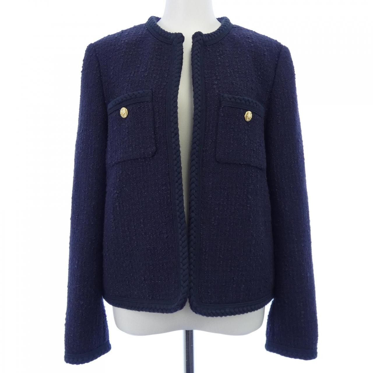 Celine Celine Celine Collarless Jacket Textile Outerwear 2V71I739P DUTY FREE for USA Size ONE SIZE - 1 Thumbnail