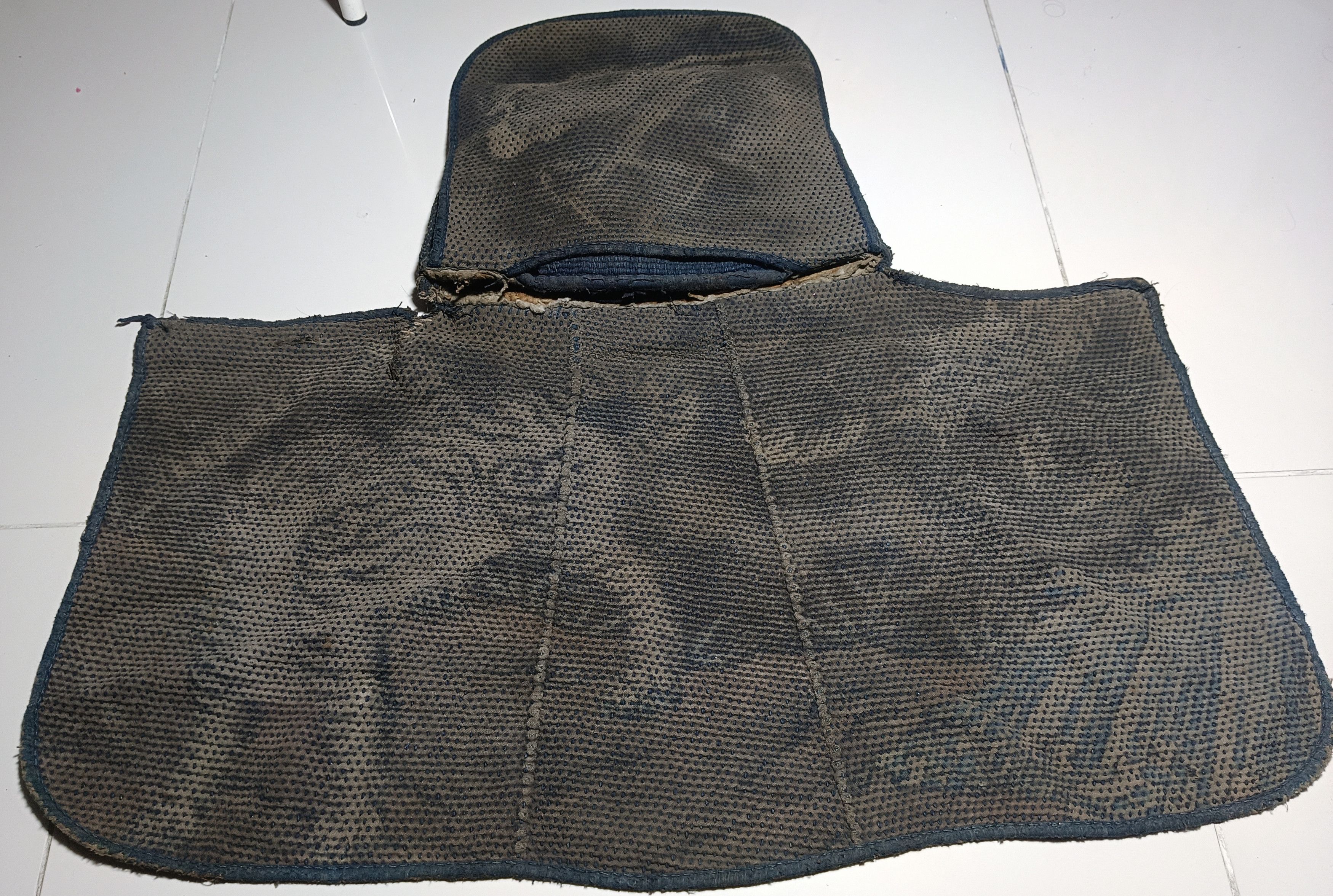 Japanese Brand × Vintage Rare japanese fireman's Hat Era Meiji Sashiko Size ONE SIZE - 4 Thumbnail