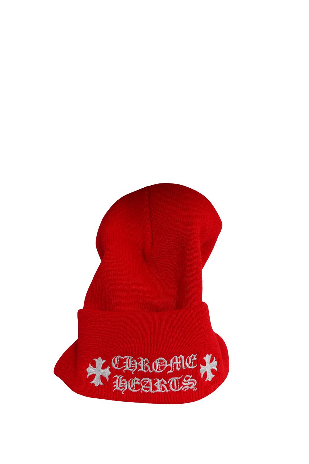 Chrome Hearts CHROME HEARTS EMBROIDERY BEANIE RED WHITE Size ONE SIZE - 1 Thumbnail