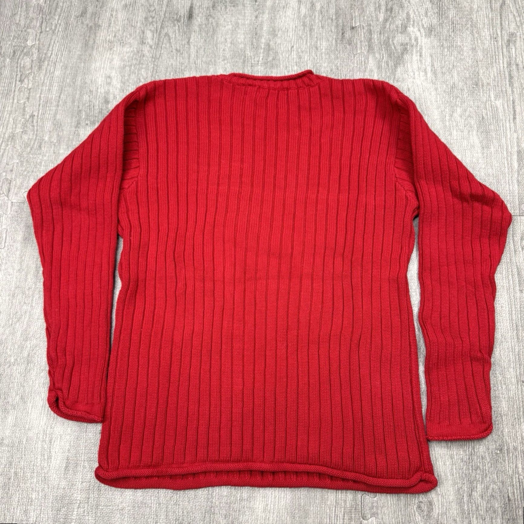 Polo Ralph Lauren VINTAGE Polo Ralph Lauren Roll Neck Sweater Red Men L Cotton Ribbed 80s Classic Preppy Size US L / EU 52-54 / 3 - 5 Thumbnail