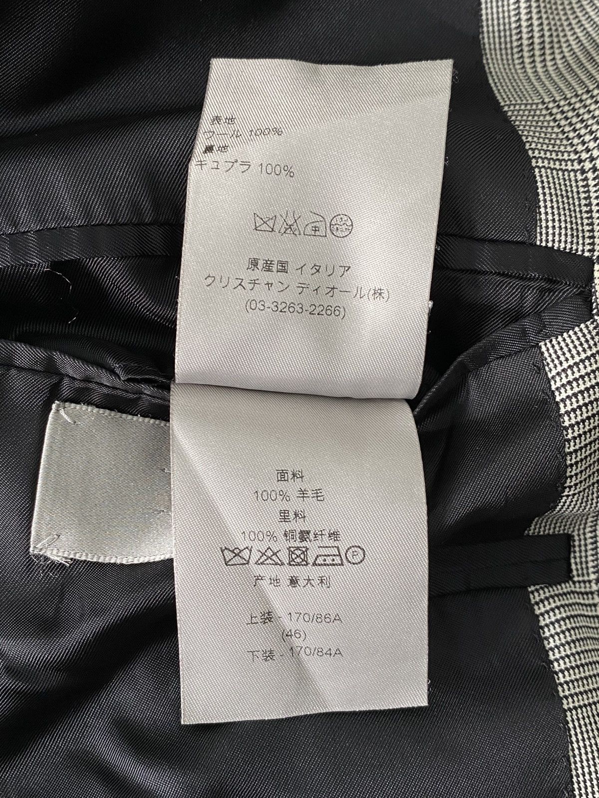 Dior Dior Homme Wool Blazer Check Pattern Tailored Italy 2010s Size 36R - 6 Thumbnail