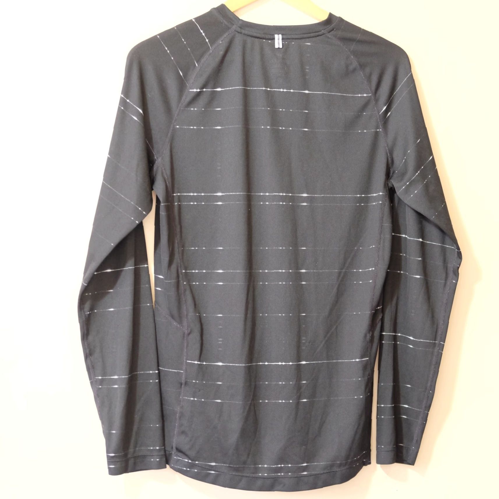 Nike Nike Long Sleeve Shirt Adult M Mens Black White Logo Stretch Crew Neck Size US M / EU 48-50 / 2 - 6 Thumbnail