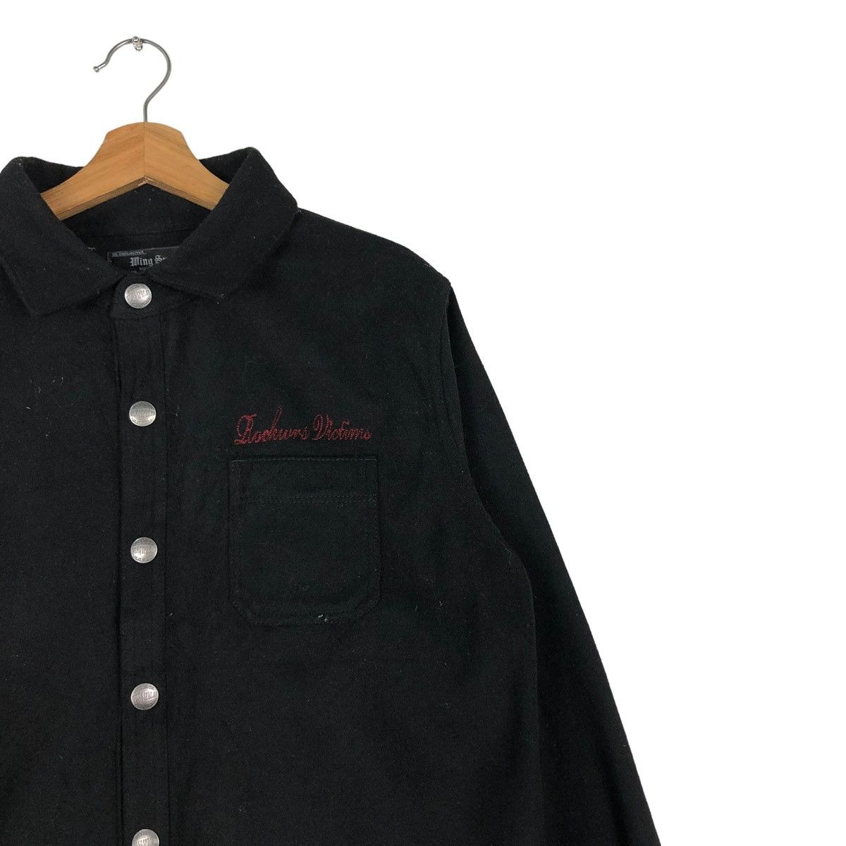 Japanese Brand 🔥BIKER WOOL JACKET PUNK DESIGN WING SPREAD MOTORCYCLE Size US L / EU 52-54 / 3 - 6 Thumbnail