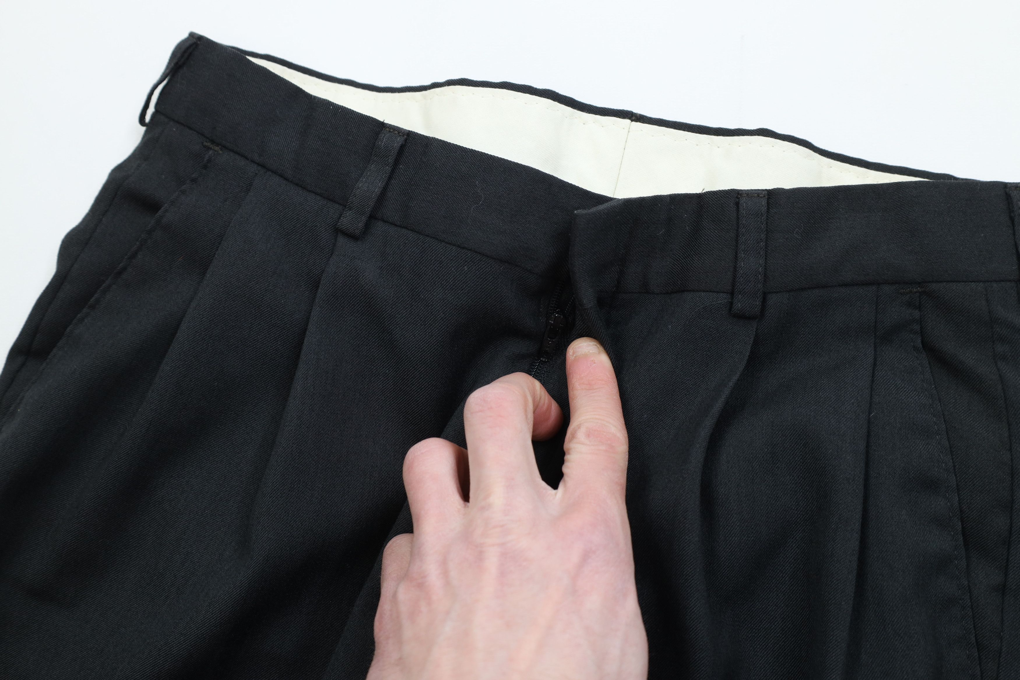 Vintage Vintage 90s Streetwear Worsted Blend Knit Wide Leg Pants Size US 30 / EU 46 - 7 Thumbnail