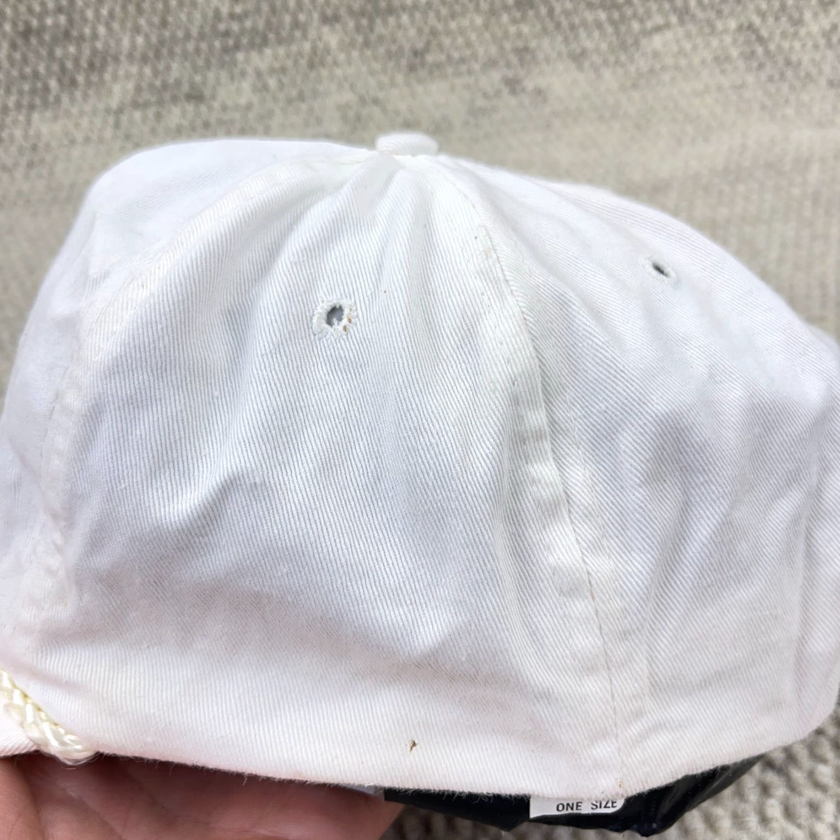 Vintage VINTAGE YoungAn Trucker Hat Cap Button Adjustable White Cotton Polyester 90s 80s 90s Advertising USA Mens Hat Size ONE SIZE - 6 Thumbnail