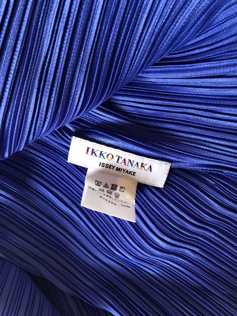 Issey Miyake Issey Miyake size:4 Blue pleated short-sleeved shirt Size XS / US 0-2 / IT 36-38 - 6 Thumbnail