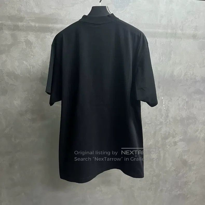 Balenciaga Balenciaga Black Brand Logo Letter Embroidered Crew Neck Size US S / EU 44-46 / 1 - 7 Thumbnail