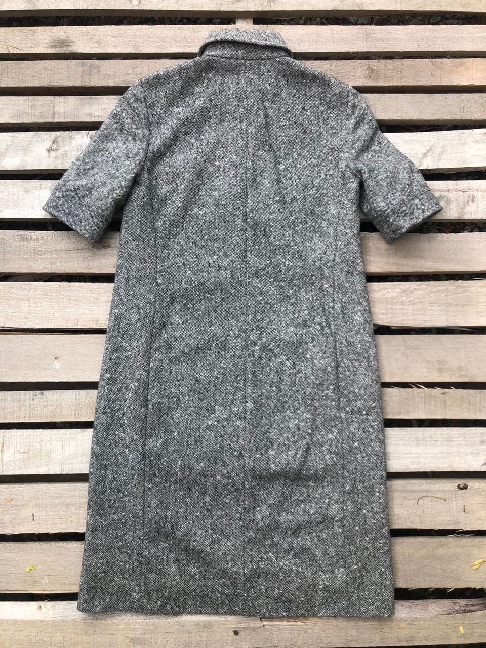 Michael Kors Michael Kors Grey Tweed Short-Sleeve Wool Polo Mini Dress Size S / US 4 / IT 40 - 2 Thumbnail