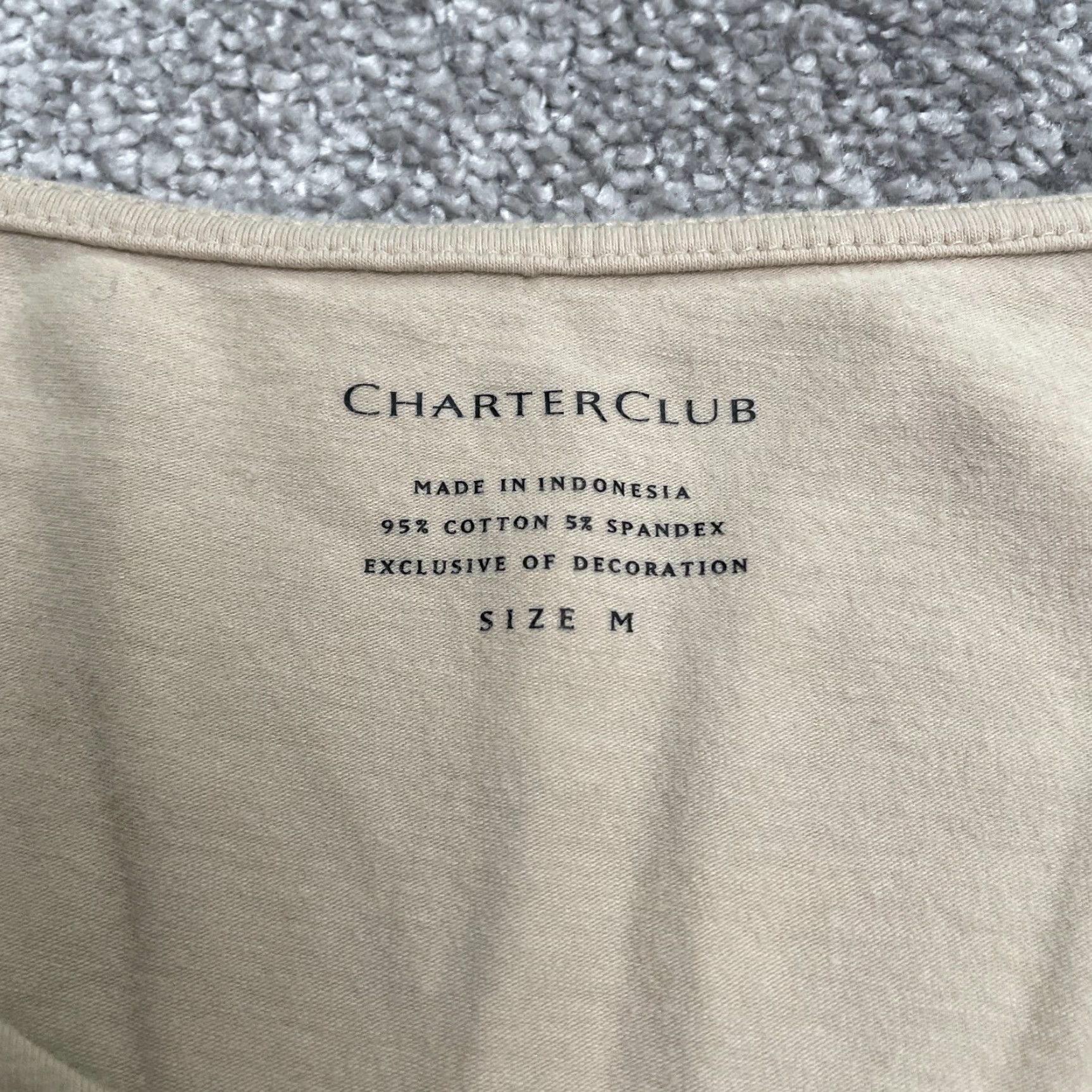 Charter Club Charter Club Shirt Women M Brown Lace Pleated Short Sleeve Round Neck Casual Size M / US 6-8 / IT 42-44 - 5 Thumbnail
