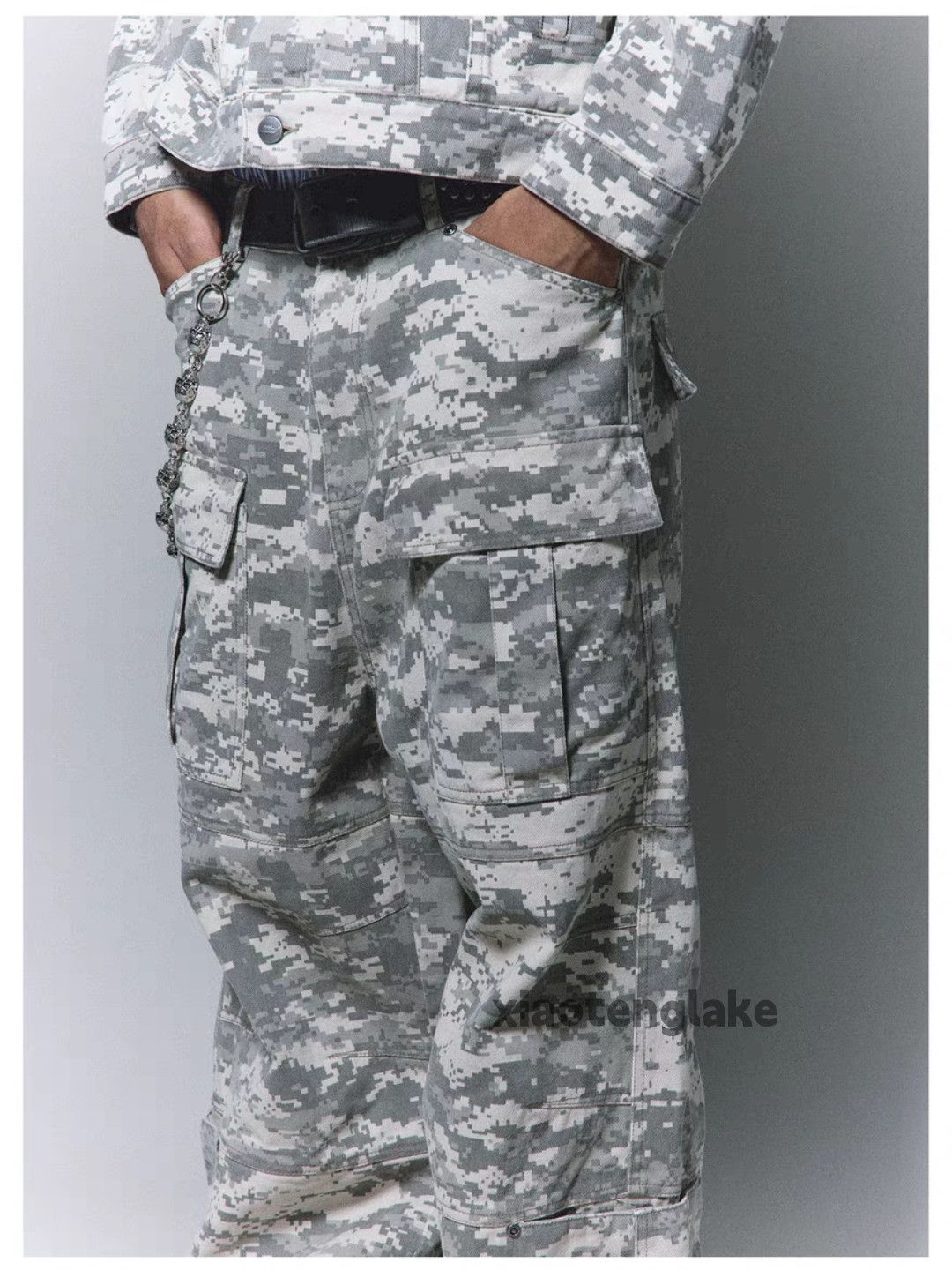Designer × Japanese Brand × Vintage utility military outdoor loose baggy camo cargo pants Size US 34 / EU 50 - 3 Thumbnail