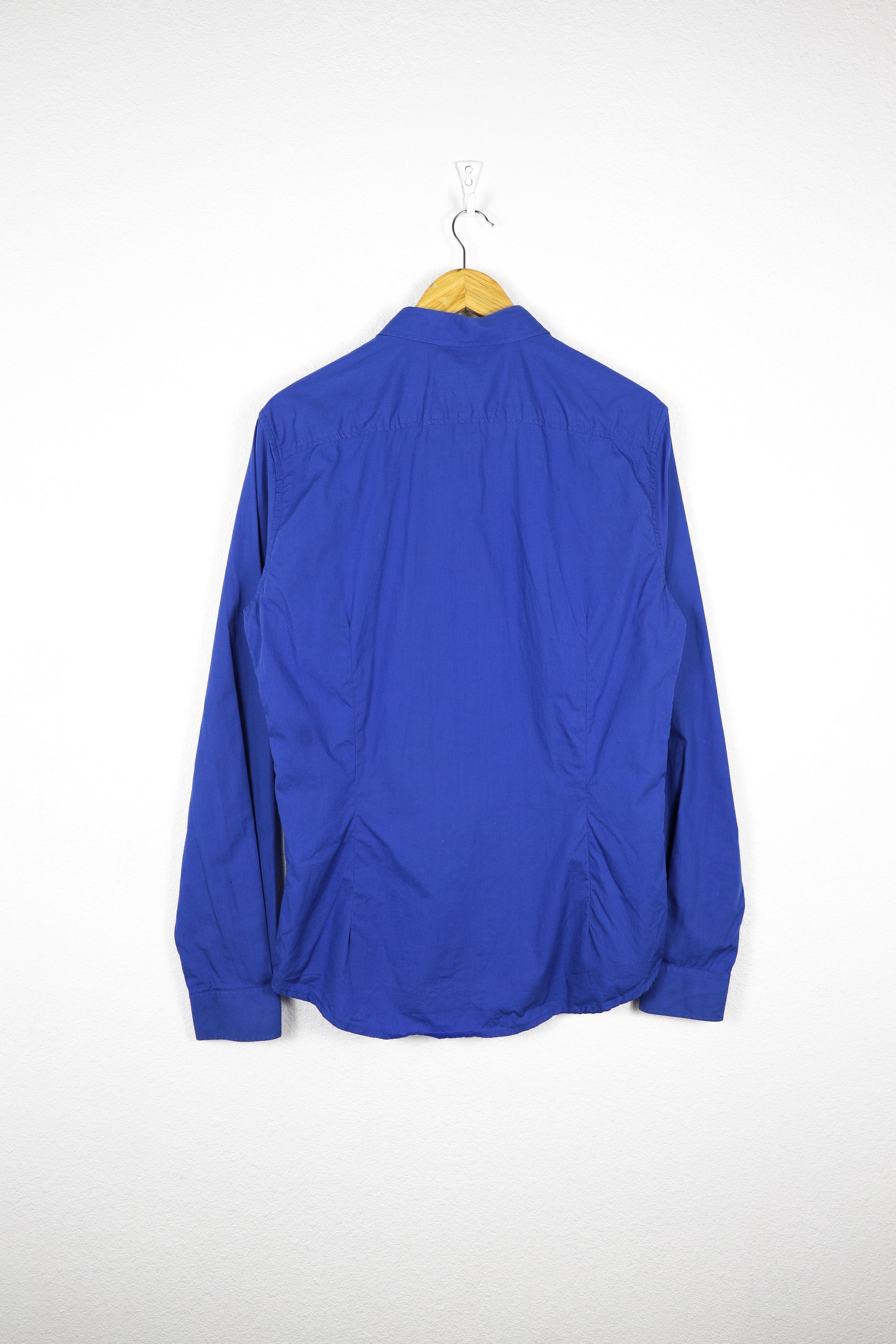 Versace Versace Classic VJ Tiger Logo Blue Button Long Sleeve Shirt Size US S / EU 44-46 / 1 - 11 Thumbnail