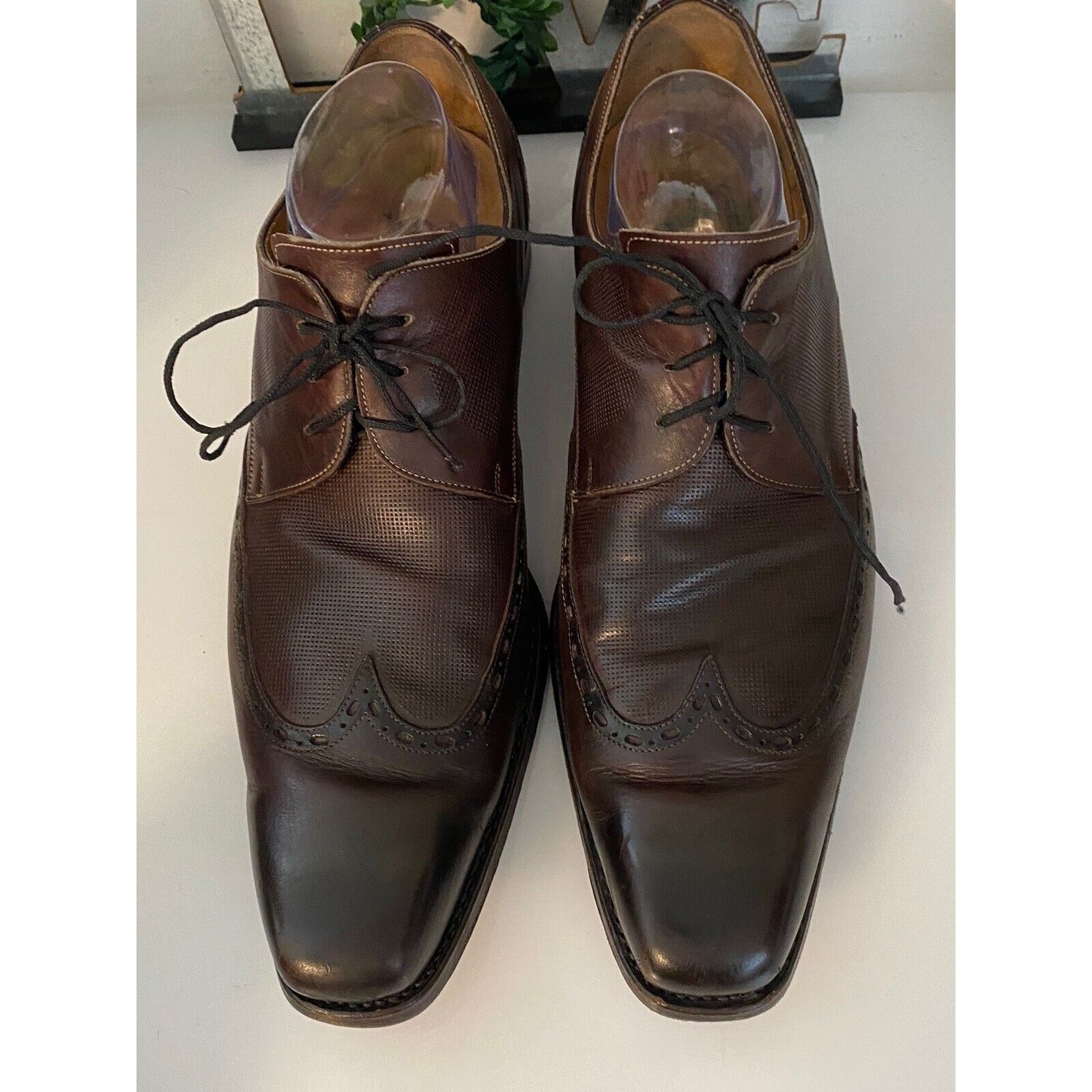 Vintage Calzoleria Harris Italy Barney's NY Handmade Oxford Wing Tip Size US 10.5 / EU 43-44 - 23 Thumbnail