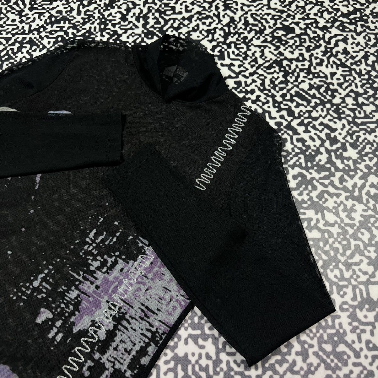 Japanese Brand Vintage Y2K Japanese Abstract Mesh Longsleeve JPG 90s Style Size M / US 6-8 / IT 42-44 - 6 Thumbnail