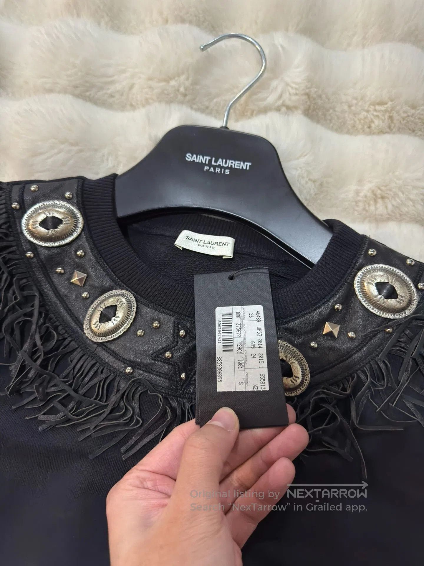 Saint Laurent Paris Saint Laurent YSL Sheepskin Fringe Vest. Size US S / EU 44-46 / 1 - 3 Thumbnail