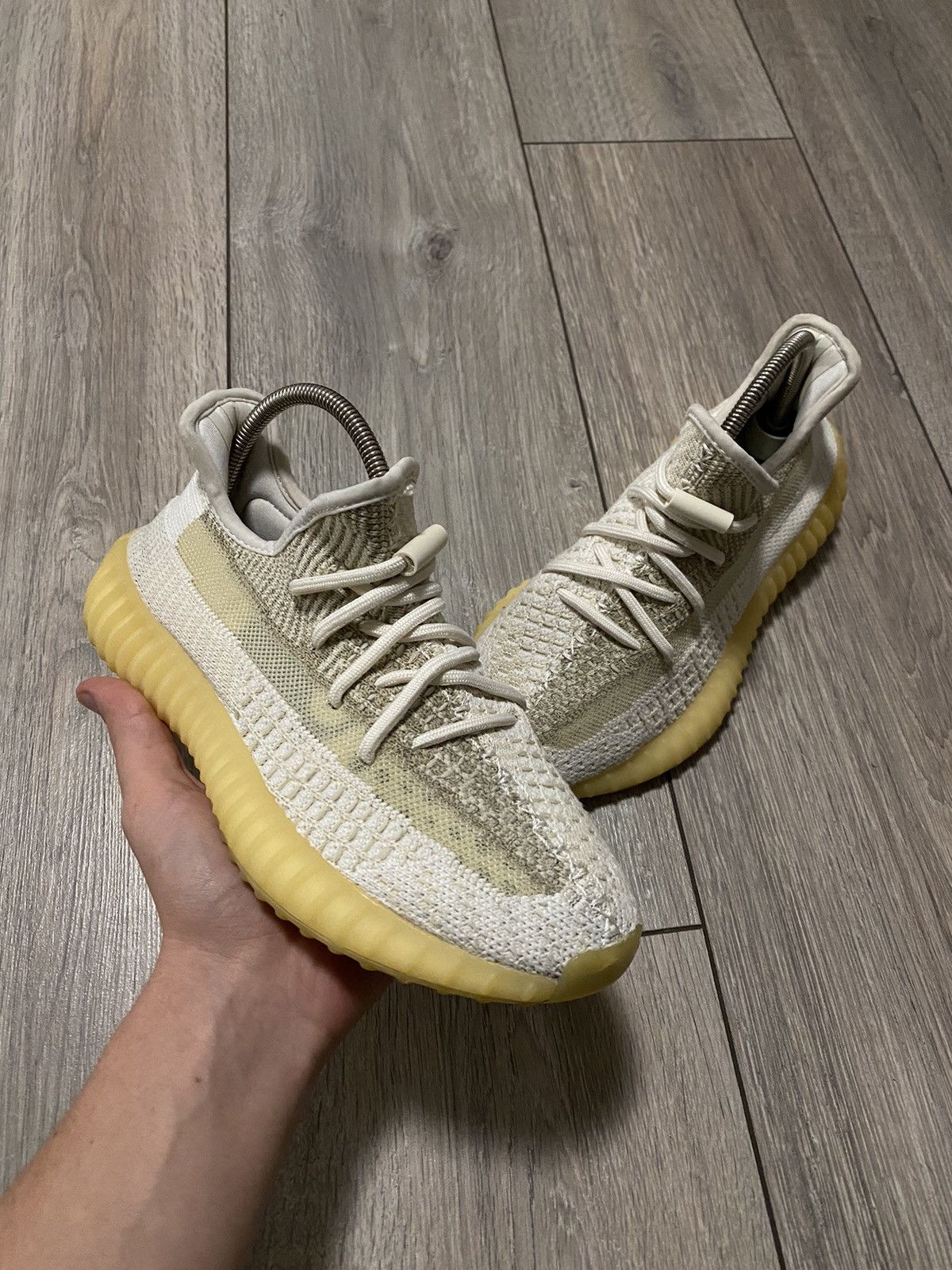 Adidas × Kanye West Adidas Yeezy Boost 350 V2 Natural Reflective White Y2K Boost Size US 6 / EU 39 - 1 Thumbnail