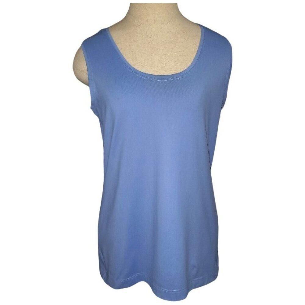 Designer CT1696 Peck & Peck Essentials Blue Tank M Size M / US 6-8 / IT 42-44 - 1 Thumbnail
