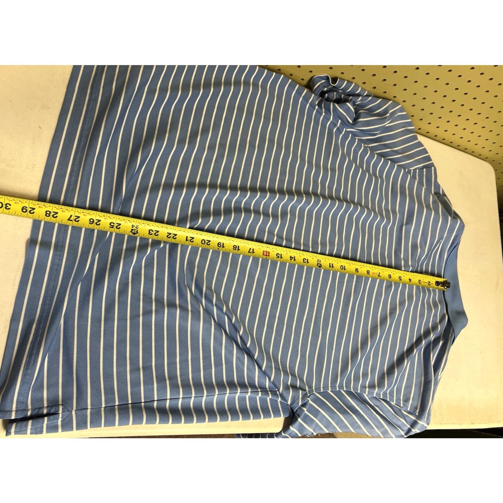 Footjoy Mens FootJoy Polo Shirt Striped Blue L Multicolor Short Sleeve Collared Button-Up Polo Shirt 90s? Size US L / EU 52-54 / 3 - 7 Thumbnail