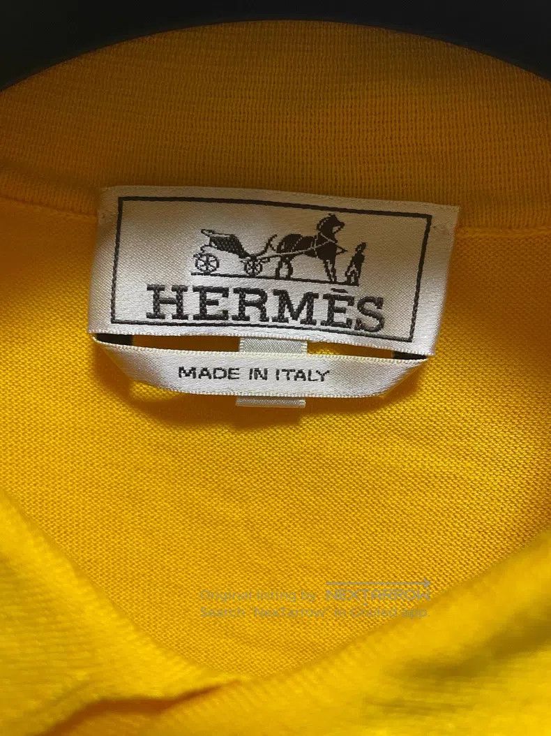 Hermes Hermes Knitted polo shirt with 3 buttons Size US S / EU 44-46 / 1 - 3 Thumbnail