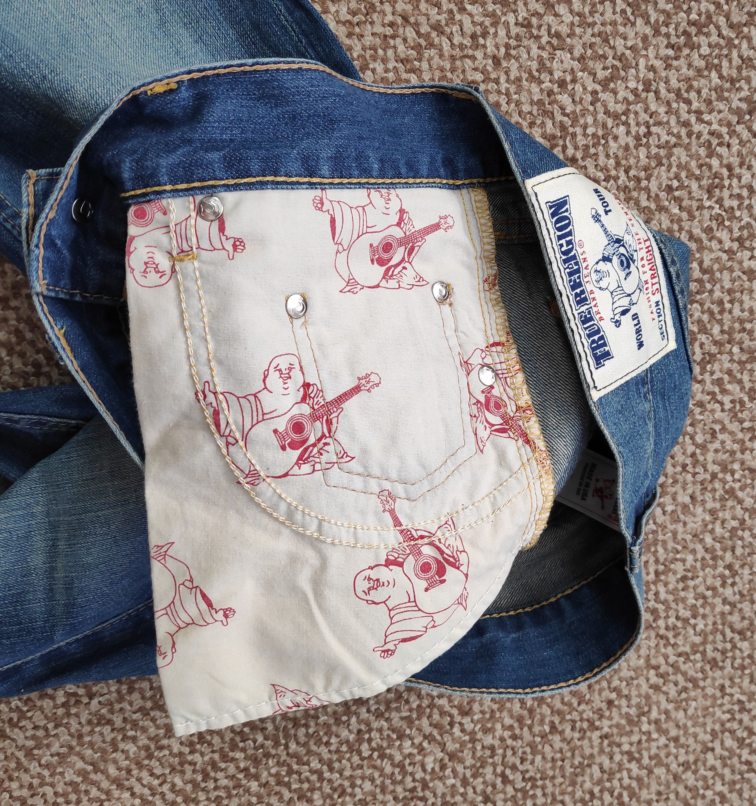 True Religion Vintage y2k True Religion Straight Denim Jeans made in USA Size US 30 / EU 46 - 12 Thumbnail