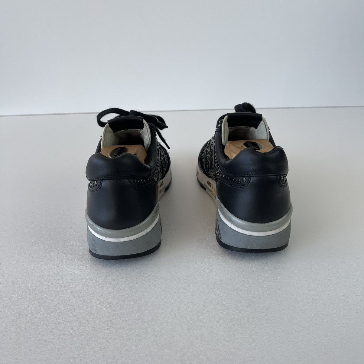 Premiata Premiata Glitter Leather Sneakers Black 2543 Women’s Italy Size US 8 / IT 38 - 9 Thumbnail