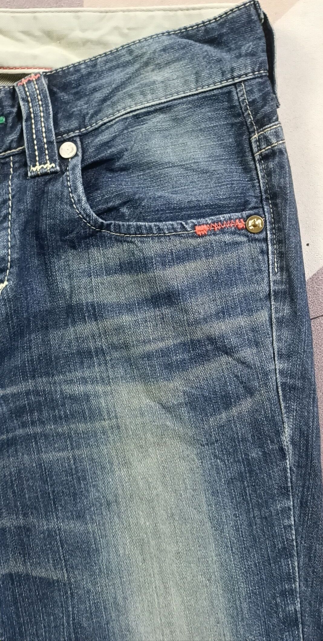 Edwin × If Six Was Nine Vintage🔥Edwin Exclusive Vintage Distressed Jeans Size 32" / US 10 / IT 46 - 12 Thumbnail
