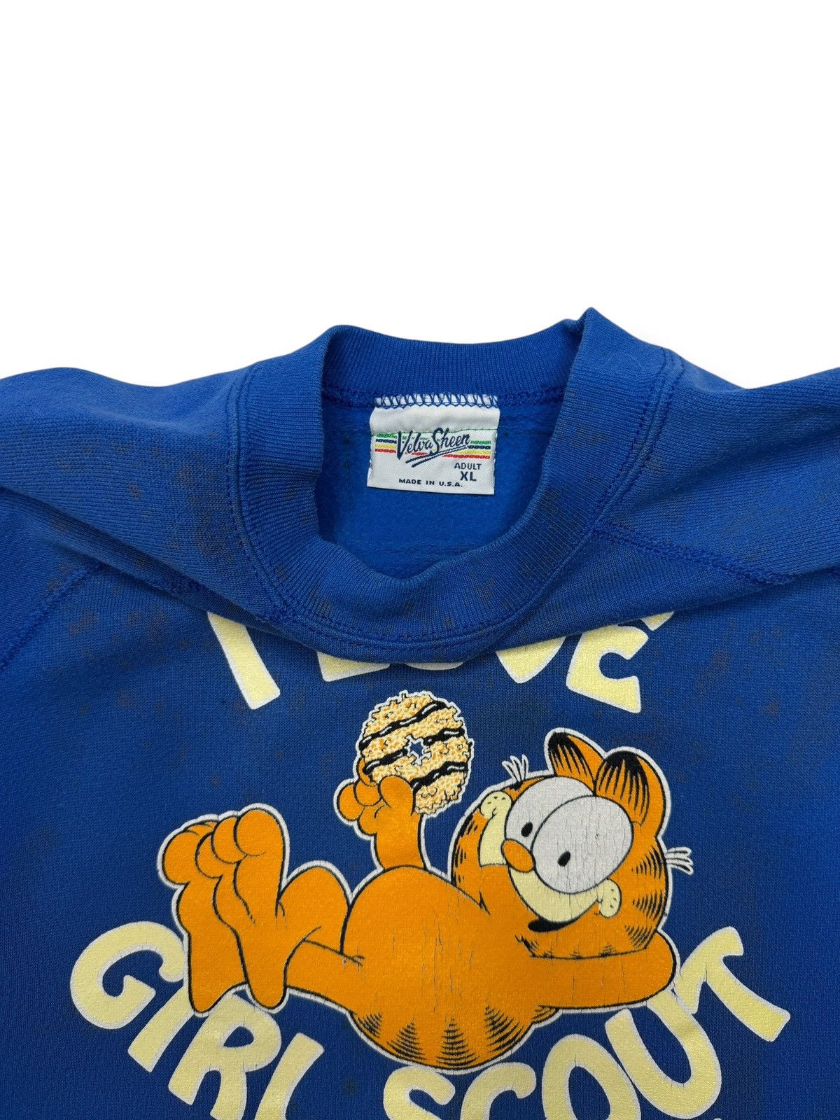Vintage Vintage 1978 Garfield Girl Scout Cookie Sweater Size US XL / EU 56 / 4 - 5 Thumbnail