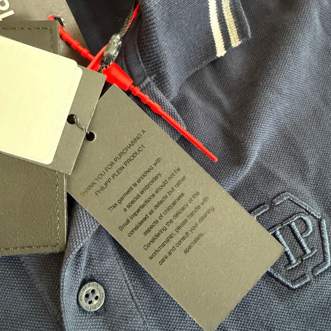 Philipp Plein Philipp Plein Polo Shirt XL Navy Logo Short Sleeve NWT Size US XL / EU 56 / 4 - 7 Thumbnail